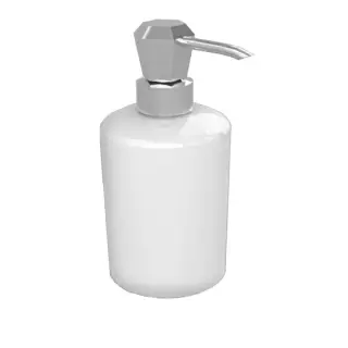 Stella Eccelsa Дозатор для мыла, настольный, керамическая колба D020, цвет: хром EC 10009 CR00