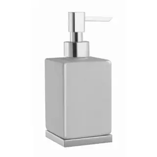 Stella Bamboo Quadro Дозатор для мыла, подвесной, керамическая колба 1012/D020, цвет: хром BQ 10104 CR00