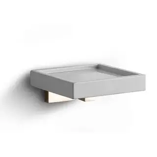 Bertocci Settecento Мыльница с композитной чашей, подвесная, цвет: nichel brushed 145 0701 6050