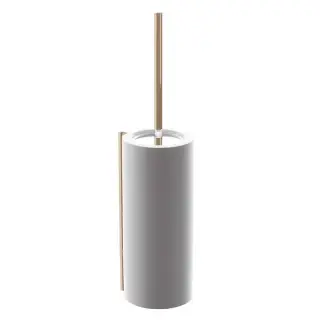 Bertocci Easy Ершик для унитаза напольный с композитной колбой, цвет: розовое золото 130 2922 5500