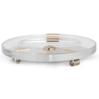 Bertocci Cinquecento Мыльница со стеклянной чашей, настольная, цвет: nichel mat 110 0531 6050