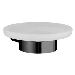 Cisal System Мыльница со стеклянной чашей, подвесная, цвет: Night Black SY09060040