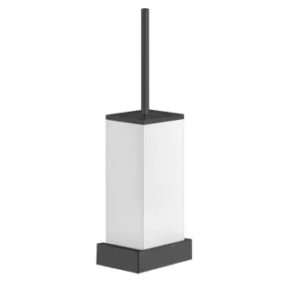 Gessi Rettangolo Ершик для унитаза подвесной, цвет черный/белый 20819#099