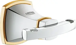 Grohe Grandera Крючок для полотенца двойной, подвесной, цвет: хром/золото 40631IG0