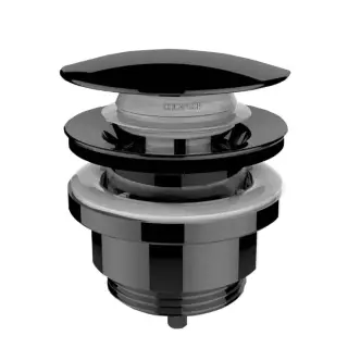 Bossini Oki Донный клапан click-clack, универсальный, цвет: mat black Z000301.073