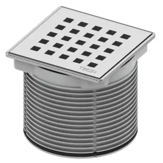 Tece Drainpoint S Декоративная решетка quadratum для трапа 10х10 см, цвет: нерж. сталь глянцевая 3660007