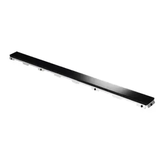 Tece Drainline Стеклянная панель для душевого канала прямая 120 см, цвет: черный глянцевый 601292