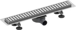 Tece Linus Дренажный канал из нержавеющей стали с декор. решеткой straight 80 см, цвет: хром матовый 15100089