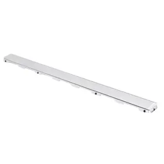 Tece Drainline Стеклянная панель для душевого канала прямая 150 см, цвет: белый глянцевый 601591