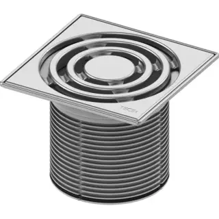 Tece Drainpoint S Декоративная решетка точечного трапа из нерж. стали 15х15 см, цвет: хром матовый 3660004