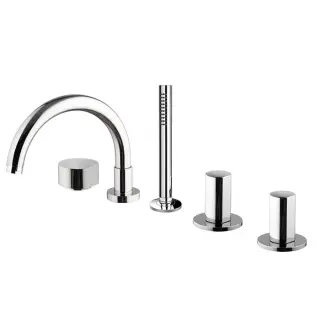 Fima Carlo Frattini So Смеситель на борт ванны двойной, с изливом, цвет хром F3174CR