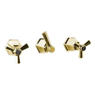 Stella Eccelsa Встраиваемый смеситель для ванны/душа 3254 с переключ., цвет золото 24К EC 01301 AU00