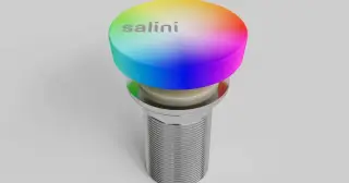 Salini D 504 Донный клапан для раковины из S-Stone, Click-Clack без перелива цвет: RAL матовый 162302MF