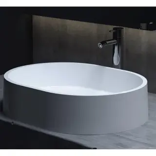 Salini Gloria 10 S-Stone Раковина накладная 56х44х12,5h, цвет белый матовый 1102211M