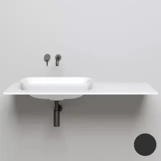 Salini Marea 02 S-Stone Раковина полувстраиваемая 59,8х39,8х16h, черный мат., RAL 1802202MF