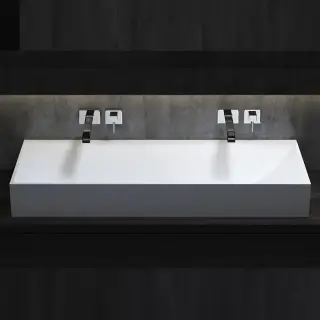 Salini Sonata S-Stone Раковина накладная 120х45х13h, цвет белый матовый 1401201M