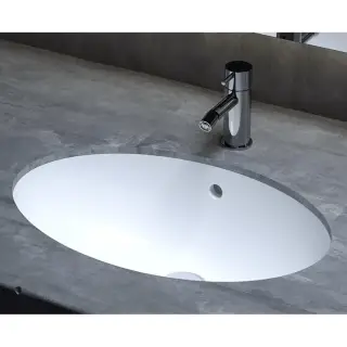 Salini Marea 12 S-Sense Раковина встраиваемая снизу 56,5х39,4 см, цвет: белый глянцевый 1101109G