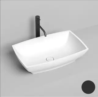 Salini Gloria 04 S-Stone Раковина накладная 60х38х15h, матовый цвет: RAL 1102204MF