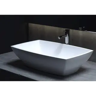 Salini Gloria 04 S-Stone Раковина накладная 60х38х15h, цвет белый матовый 1102204M