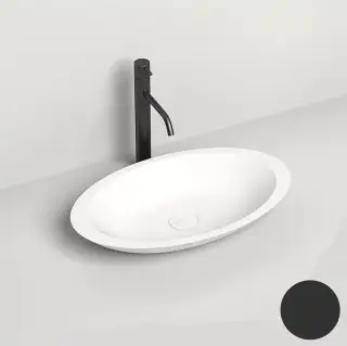 Salini Callista 02 S-Stone Раковина накладная 57,5х35х8,5h, матовый цвет: RAL 1101202SMF