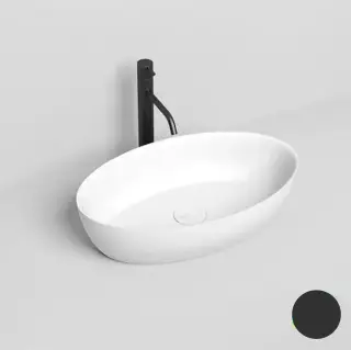 Salini Alda 01 Раковина чаша S-Stone, округлая, 58х35х15h см, цвет: по RAL, матовый 110621MF