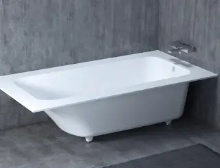 Salini Orlanda Ванна из S-Stone встраиваемая 190x100 см, цвет: RAL полностью матовый 102024MF