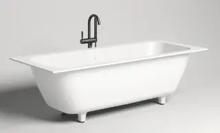 Salini Orlanda Axis Kit Ванна S-Sense встраиваемая 190,6x80,5 см, цвет: белый матовый 103311M