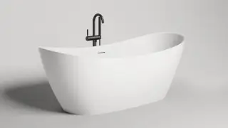 Salini Noemi Ванна из S-Stone отдельностоящая 170x75 см, цвет: RAL полностью матовый 101722MF