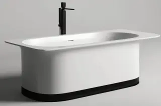 Salini Ninfea Ванна из S-Stone отдельностоящая 180x82 см, цвет: RAL полностью матовый 102721MF