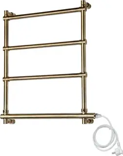 Margaroli Sole 542 Полотенцесушитель электрический 51х66h (int 47), шнур, цвет: bronze/old brass 5424704OBNC