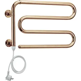 Margaroli Arcobaleno 610 Полотенцесушитель электрический поворот. 50х35h (22) шнур, цвет: old brass 610OBC