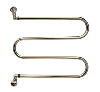 Margaroli Vento 400 Полотенцесушитель водяной для ГВС 60х65h (int 59) вертикальное, brushed nickel 400BN