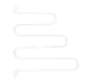 Margaroli Vento 405 Полотенцесушитель водяной для ГВС 60х70,5h (int 63,5), вертикальное, цвет: white 405WH