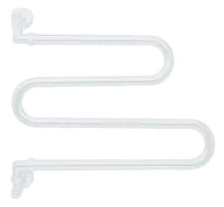 Margaroli Vento 406 Полотенцесушитель водяной для ГВС 50х50h (int 43), вертикальное, цвет: white 406WH