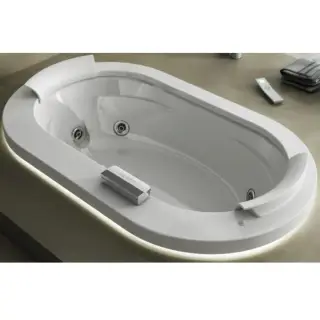 Jacuzzi Opalia Corian Ванна 195x115xh63 см, без отверстий под смес., цвет белый глянц. 9F43592A