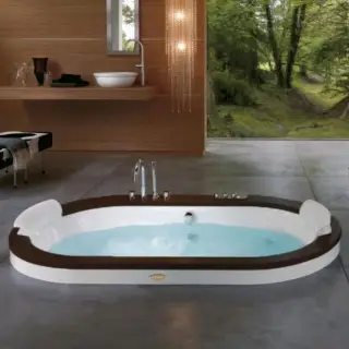 Jacuzzi Opalia Wood Ванна 190x100xh63 см, без панелей, без смесителя, топ - венге 9F43590A