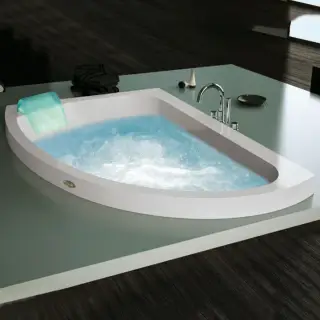 Jacuzzi Aquasoul Offset Aquasystem Ванна 150x100xh57 см, SX, встраиваемая, AQU-3006-1400 Sx AQU-3006-1400 Sx