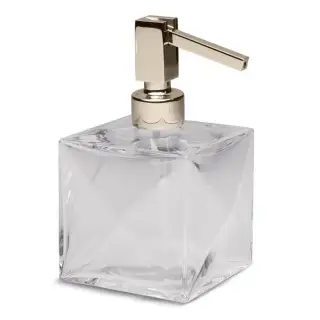 Bertocci Grimilde Дозатор для жидкого мыла настольный, стеклянная колба, цвет: nichel mat 119 9048 6050