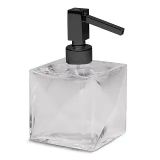 Bertocci Grimilde Дозатор для жидкого мыла, настольный, стеклянная колба, цвет: черный 119 9048 0800