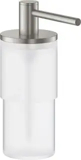 Grohe Atrio New Дозатор для жидкого мыла, стеклянная колба, цвет нержавеющая сталь 40306DC3