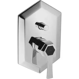 Cisal Cherie Смеситель встраиваемый однорычажный для ванны/душа, цвет: Chrome/Matt Black CH0021006T