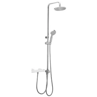 Cisal Shower Душевая стойка: переключатель, штанга, шланг, верхний и ручной душ, цвет: chrome DSQ8201021