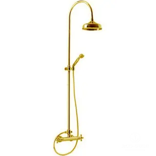 Cisal Arcana Ceramic Душевая стойка: термостатический смеситель, цвет: 24K Gold AC00408024