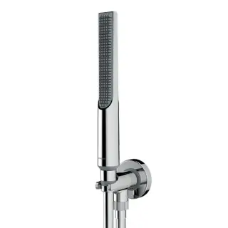 Bossini Apice Душевой гарнитур: держатель с подводом воды, ручной душ Slim, шланг 150см, цвет:chrome CE3004C.030