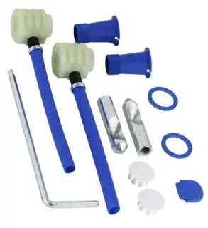 Globo Комплект скрытого крепления с нижней подводкой, цвет: синий/хром FKSG2