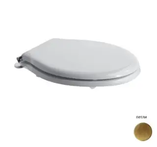 Globo Paestum Крышка-сиденье для унитаза, с микролифтом, крепление бронза, цвет: белый глянцевый PS22RB
