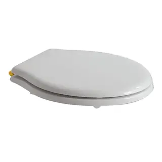 Globo Paestum Крышка-сиденье для унитаза, с микролифтом, крепление золото, цвет: белый глянцевый PA140OR