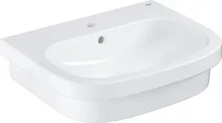 Grohe Euro Ceramic Раковина 59,6 см, с 1 отверстием, цвет: белый глянцевый 39337000