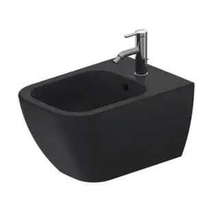 Duravit Happy D.2 Биде подвесное 36,5x54cм с 1 отв. под смес. и покрытием Wondergliss, цвет:антрацит 22581513001