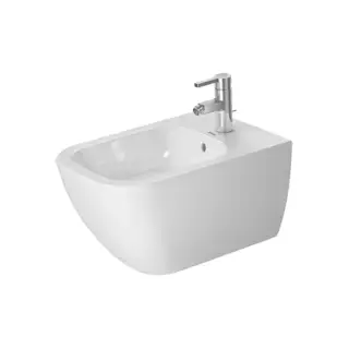 Duravit Happy D.2 Биде подвесное 36,5x54cм 1 отв. под смеситель и покрытием Wondergliss, цвет: белый 22581500001